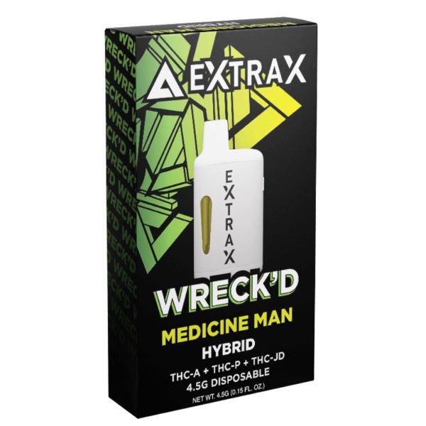 Delta Extrax Wreck'd Blend Disposable vape 4.5G - Medicine Man (Hybrid)
