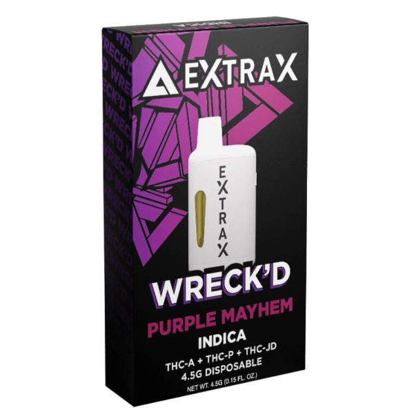 Delta Extrax Wreck'd Blend Disposable 4.5G - Purple Mayhem (Indica)