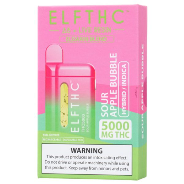 ELF THC Eldarin Blend Disposable 5G - Sour Apple Bubble (Hybrid)