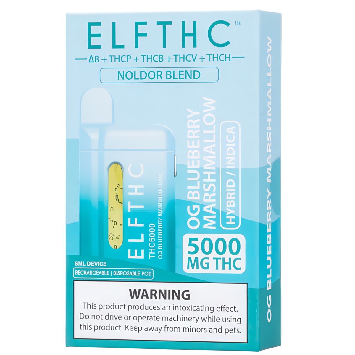 ELF THC Noldor Blend Disposable 5G - OG Blueberry Marshmallow (Hybrid)