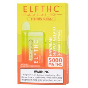 ELF THC Telerin Blend Disposable 5 Grams - Hawaiian Sexpot Gelato (Hybrid)