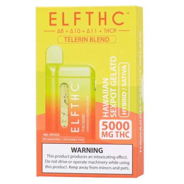 ELF THC Telerin Blend Disposable 5 Grams - Hawaiian Sexpot Gelato (Hybrid)