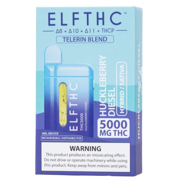 ELF THC Telerin Blend Disposable 5G - Huckleberry Diesel (Hybrid)