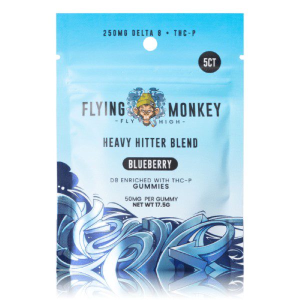 Flying Monkey Heavy Hitter Gummies 250mg - Blueberry