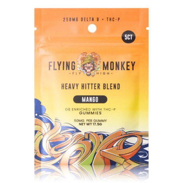 Flying Monkey Heavy Hitter Gummies 250mg - Mango