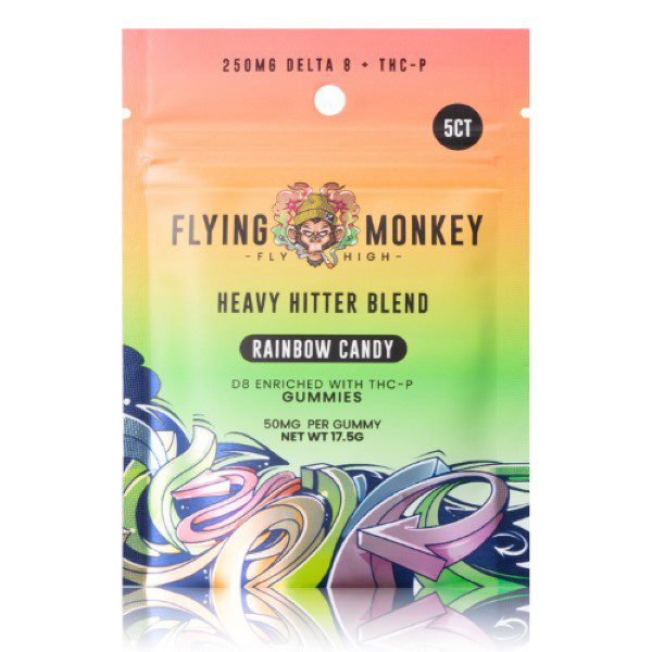 Flying Monkey Heavy Hitter Gummies 250mg - Rainbow Candy