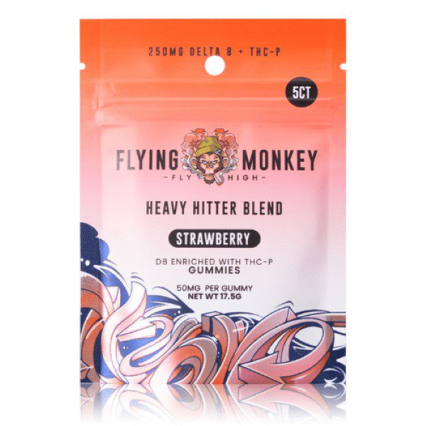 Flying Monkey Heavy Hitter Gummies 250mg - Strawberry
