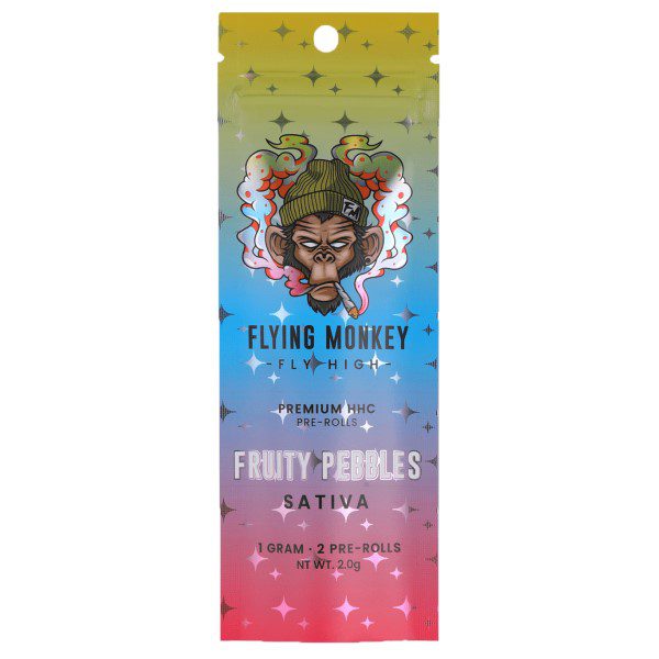 Flying Monkey HHC Pre Roll 2pk | 2G - Fruity Pebbles (Sativa)