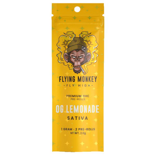 Flying Monkey HHC Pre Roll 2pk | 2G - OG Lemonade (Sativa)