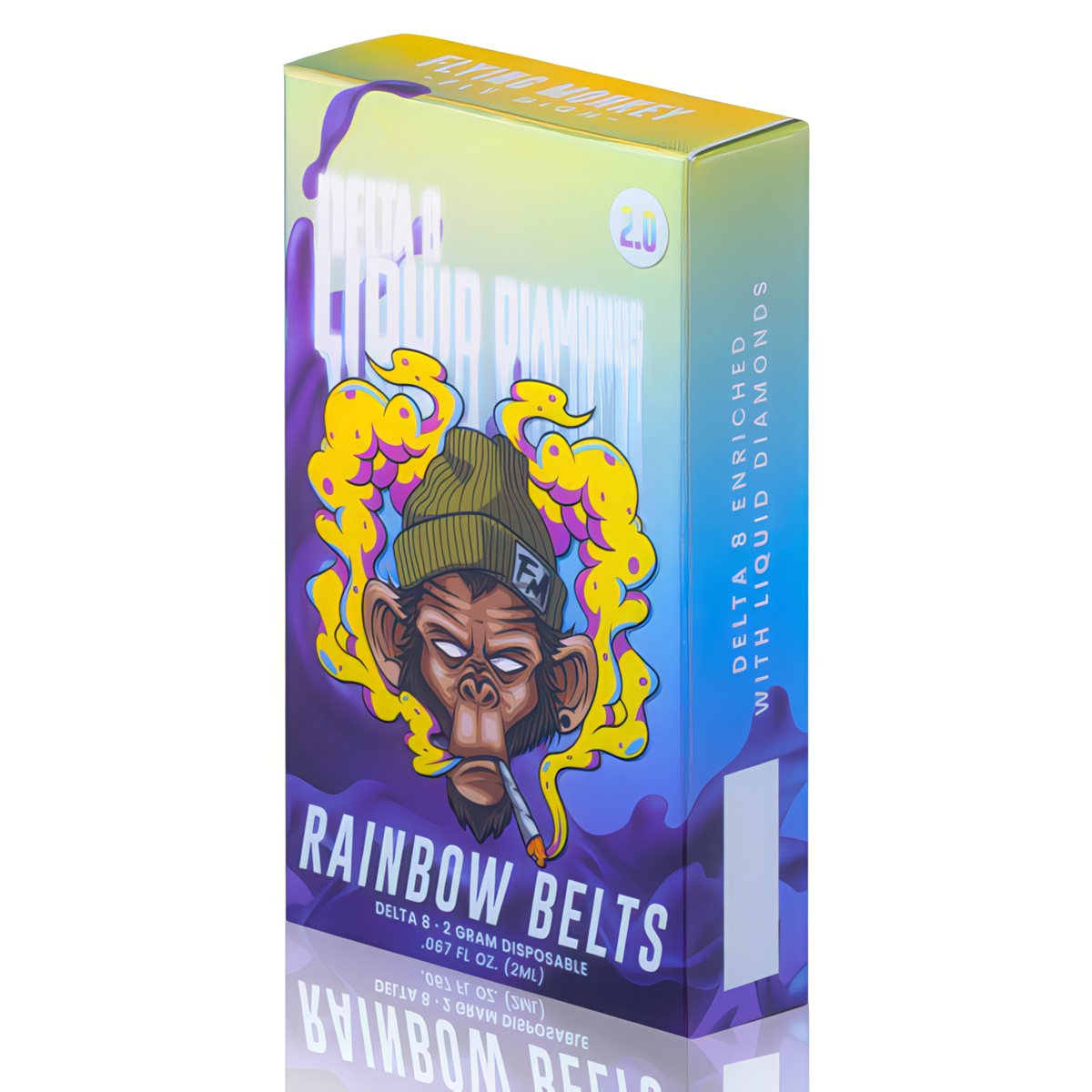 Flying Monkey Liquid Diamonds Disposable 2.0 | 2G - Rainbow Belts (Hybrid)