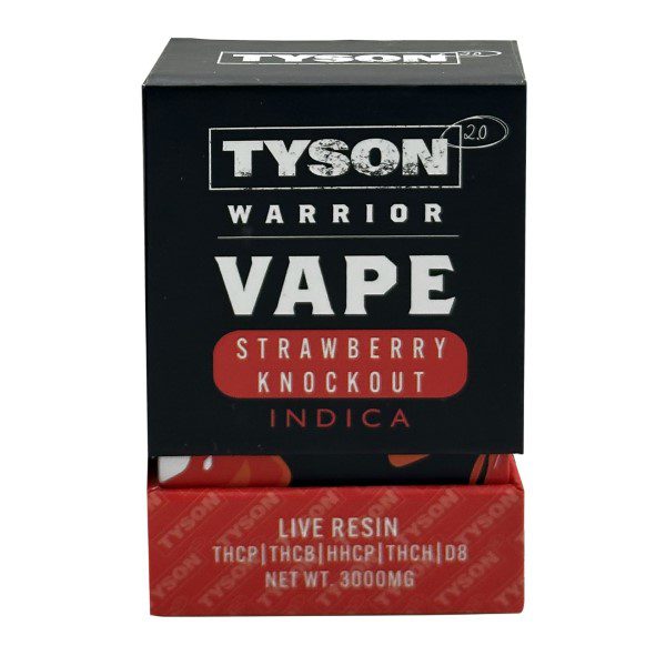 Tyson 2.0 Disposables 3G - Strawberry Knockout (Live Resin, Indica)