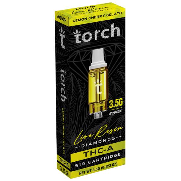 Torch Live Resin Diamonds Cartridge 3.5G - Lemon Cherry Gelato (Hybrid)