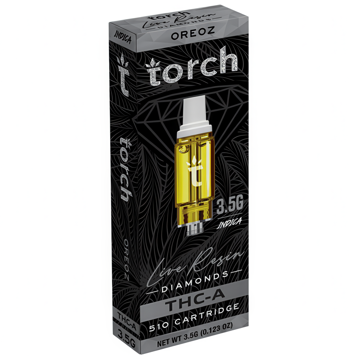 Torch Live Resin Diamonds Cartridge 3.5G - Oreoz (Indica)