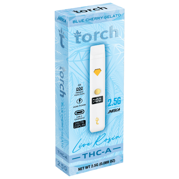 Torch Live Rosin THC-A Disposable 2.5G - Blue Cherry Gelato (Indica)
