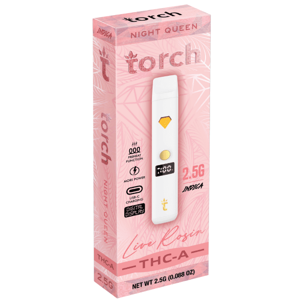 Torch Live Rosin THC-A Disposable 2.5G - Night Queen (Indica)