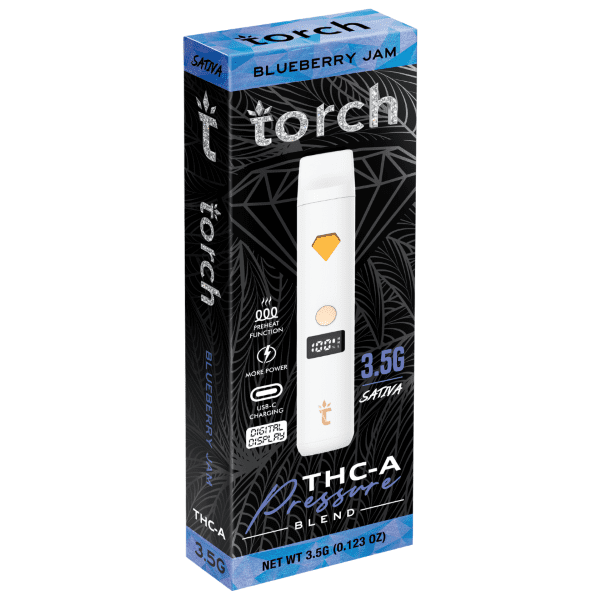 Torch Pressure THC-A Disposable 3.5G - Blueberry Jam (Sativa)