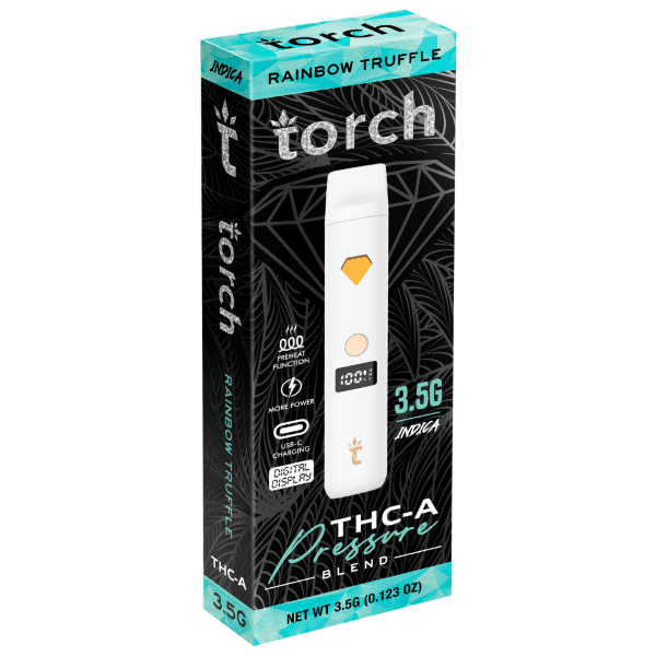 Torch Pressure THC-A Disposable 3.5G - Rainbow Truffle (Indica)