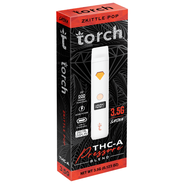 Torch Pressure THC-A Disposable 3.5G - Zkittle Pop (Sativa)