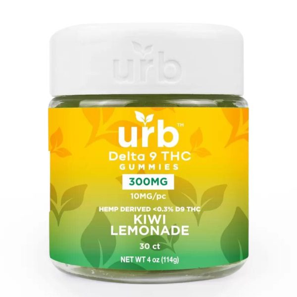 URB Delta 9 Gummies 300mg - Kiwi Lemonade Flavor