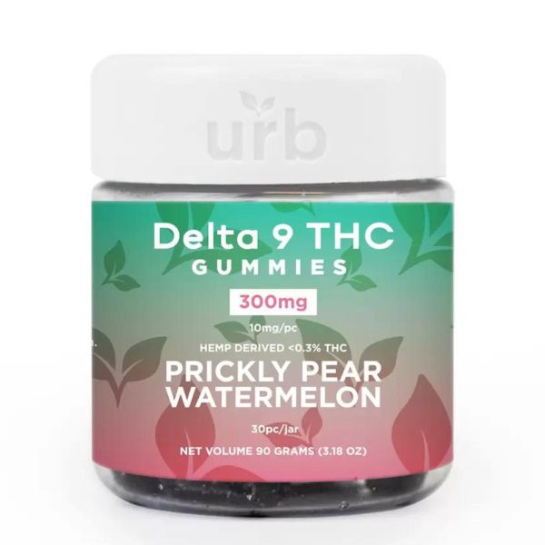 URB Delta 9 Gummies 300mg - Prickly Pear Watermelon Flavor