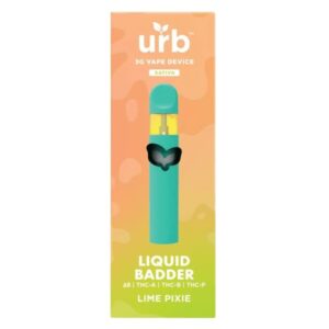 URB Liquid Badder Rechargeable Disposable Vape Pen 3G - Lime Pixie (Sativa)