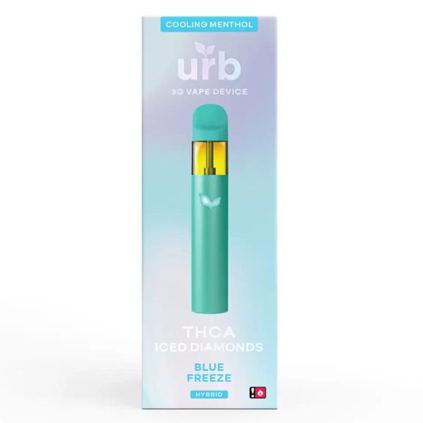 URB THC-A Iced Diamonds Disposable 3G - Blue Freeze (Hybrid)