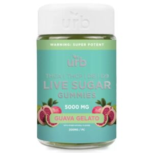 URB THC-A Live Sugar Gummies 5000mg - Guava Gelato