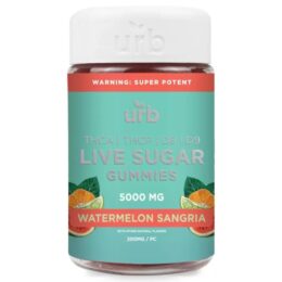 URB THC-A Live Sugar Gummies 5000mg - Watermelon Sangria