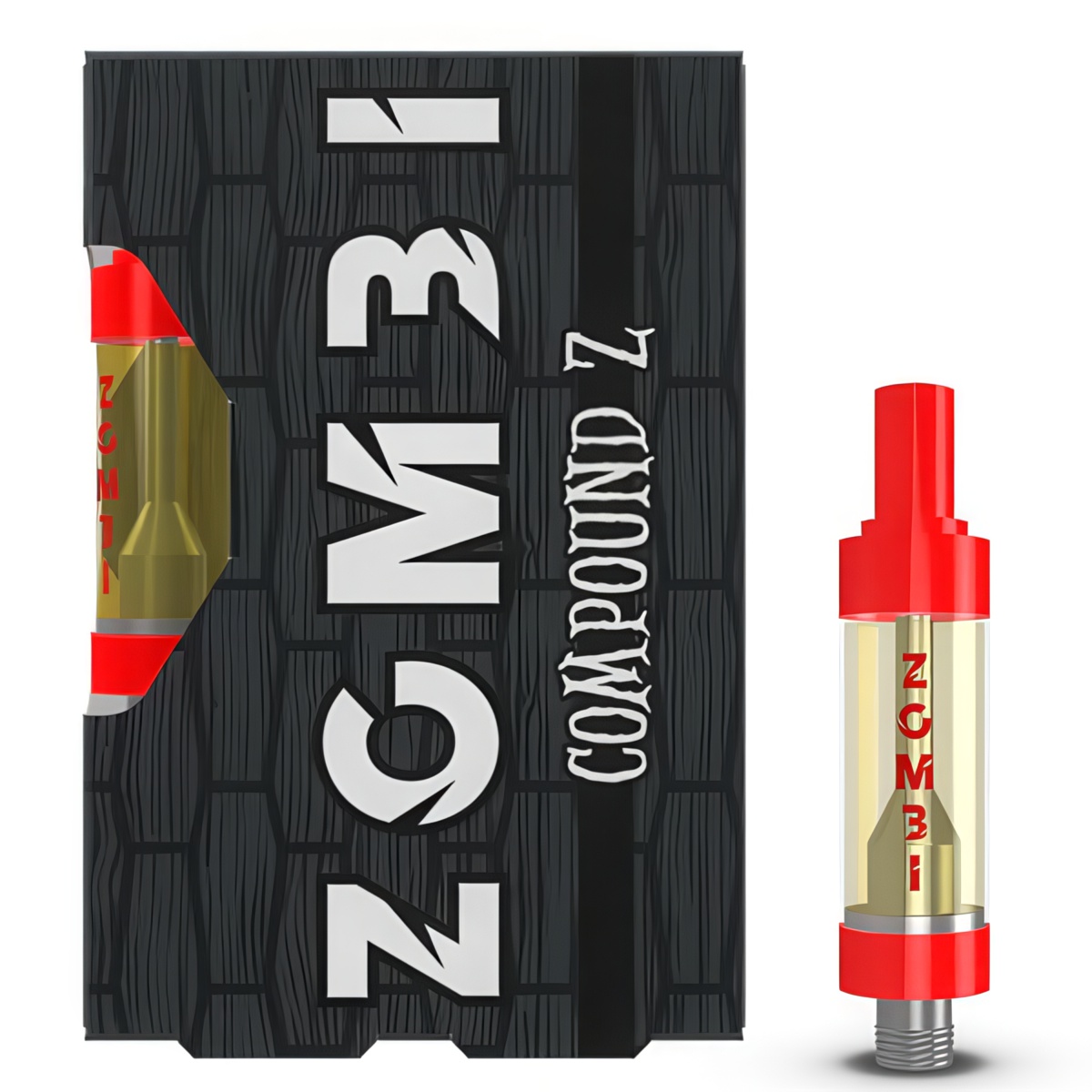 Zombi Live Badder 2G cartridge infused with live badder D8 - Compound Z (Hybrid) Strain
