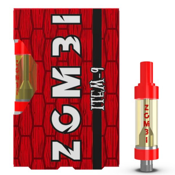Zombi Live Badder 2G cartridge infused with live badder D8 - Item-9 (Hybrid) Strain