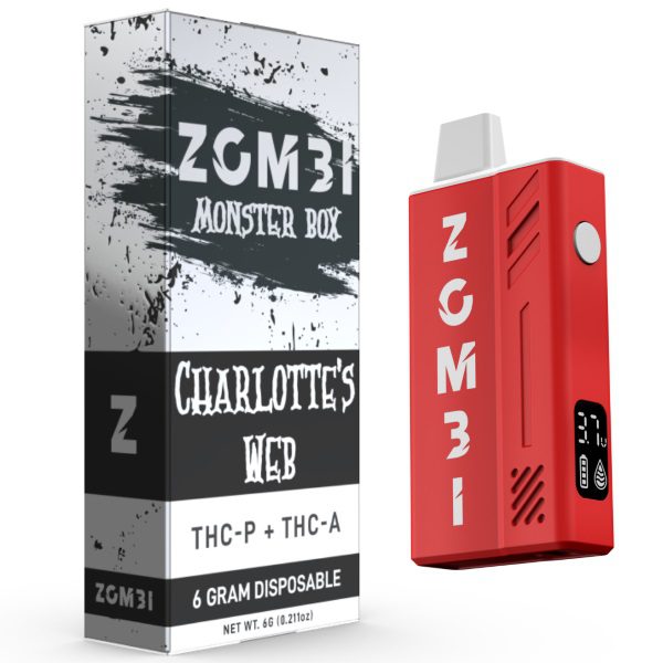 Zombi Monster Box Disposable Vape Pen 6G - Charlottes Web (Sativa) Strain