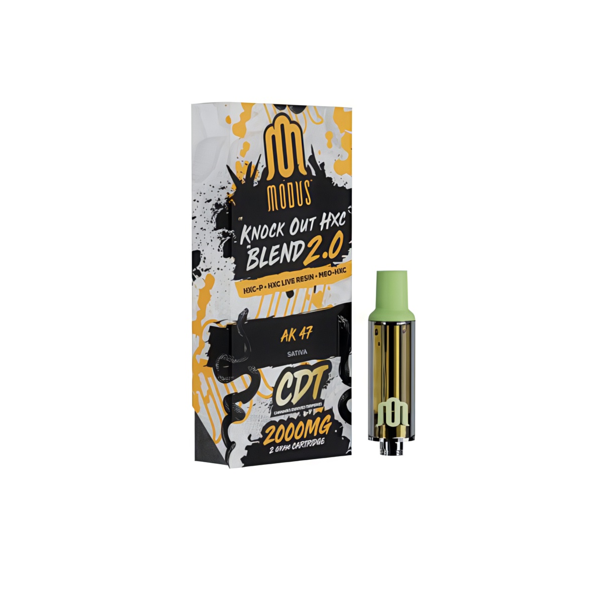 Modus Knockout Blend HXC Live Resin Cartridge 2000mg - Ak47 (Sativa)