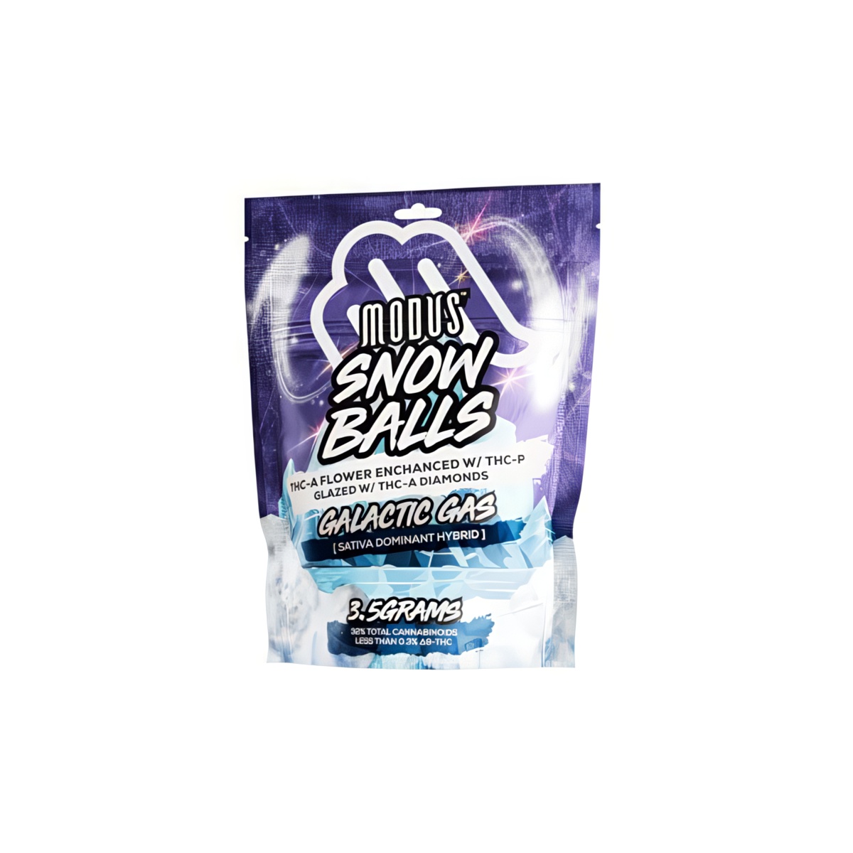 Modus Snow Balls THC-A Diamonds Flower 3.5g - Galactic Gas Flavor