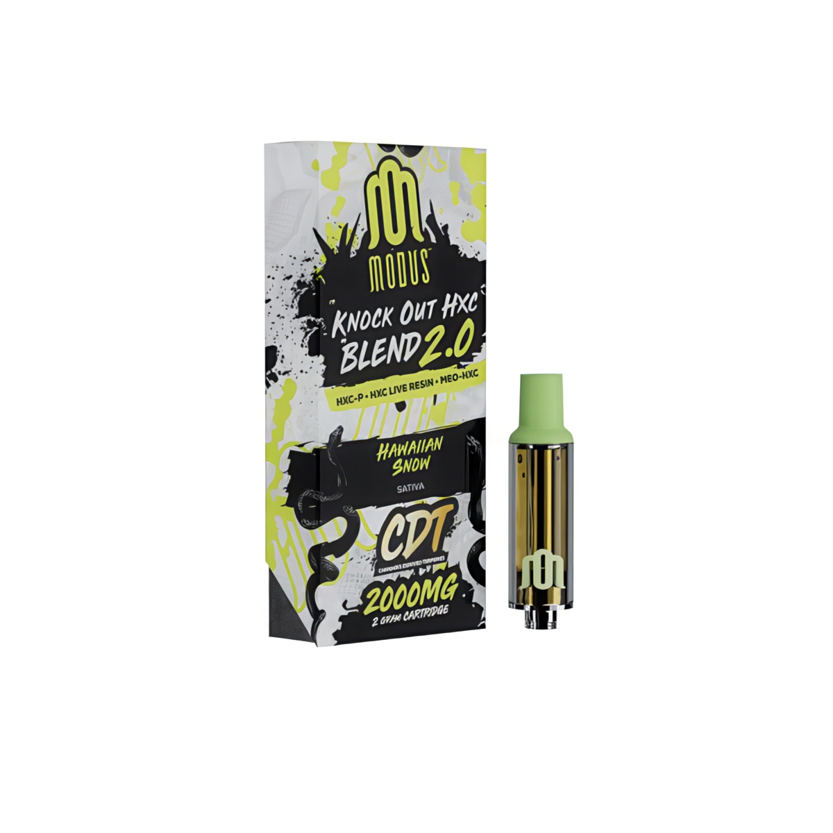 Modus Knockout Blend HXC Live Resin Cartridge 2000mg - Hawaiin Snow (Sativa)