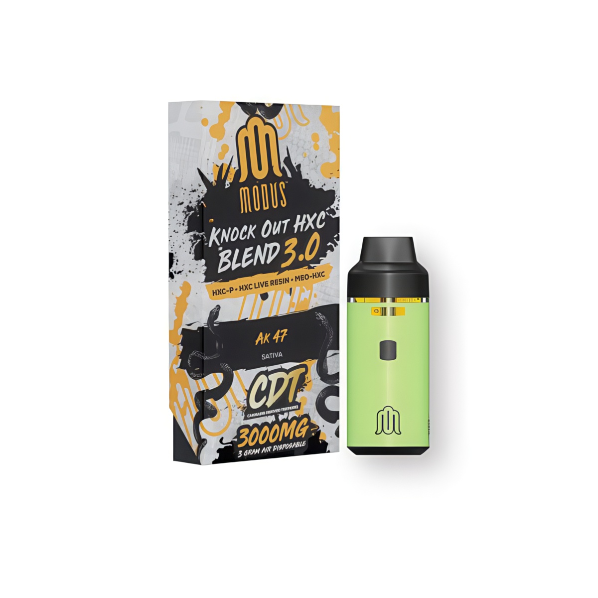 Modus Knockout Blend HXC Live Resin Disposables 3000mg - Ak47