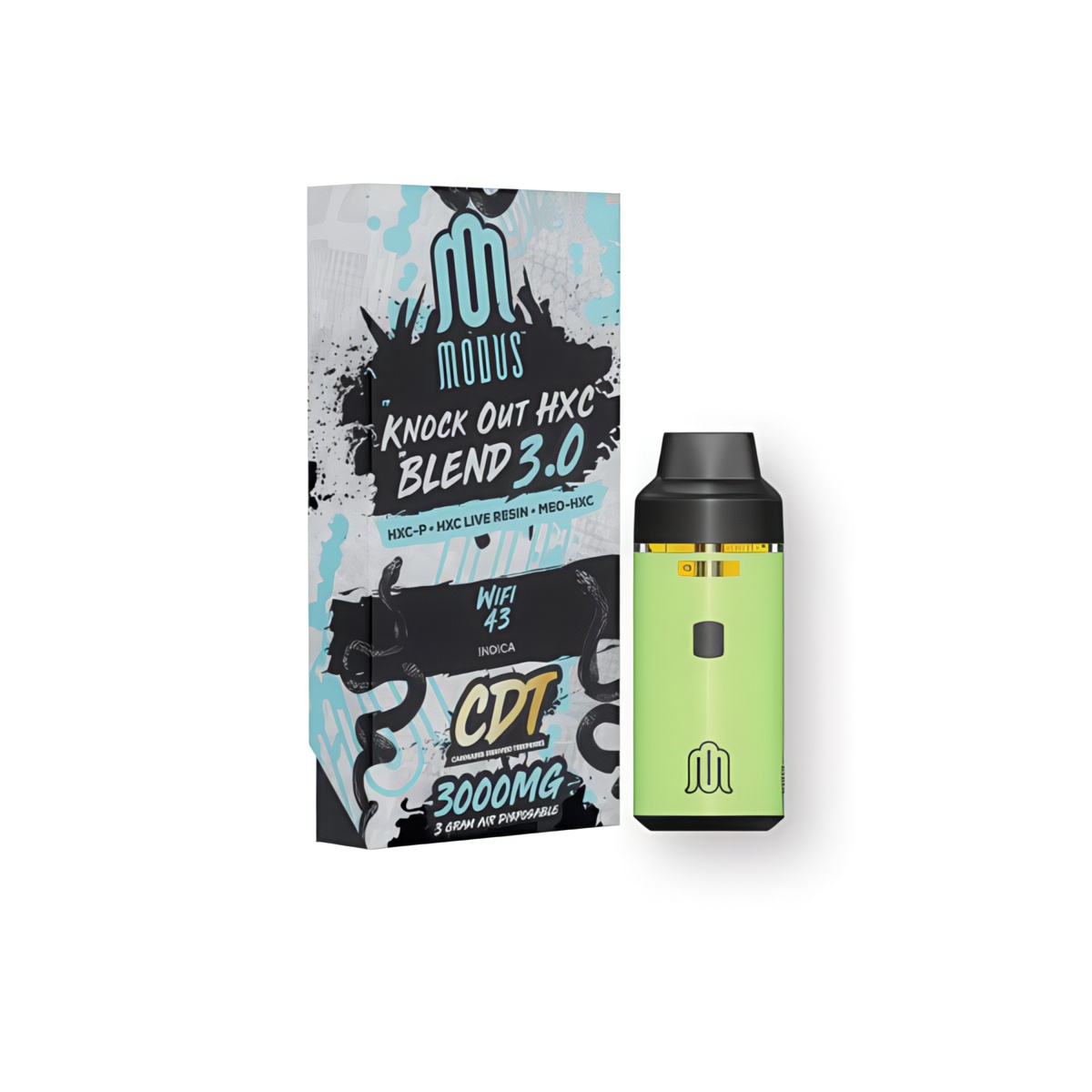 Modus Knockout Blend HXC Live Resin Disposables 3000mg - Wifi 43
