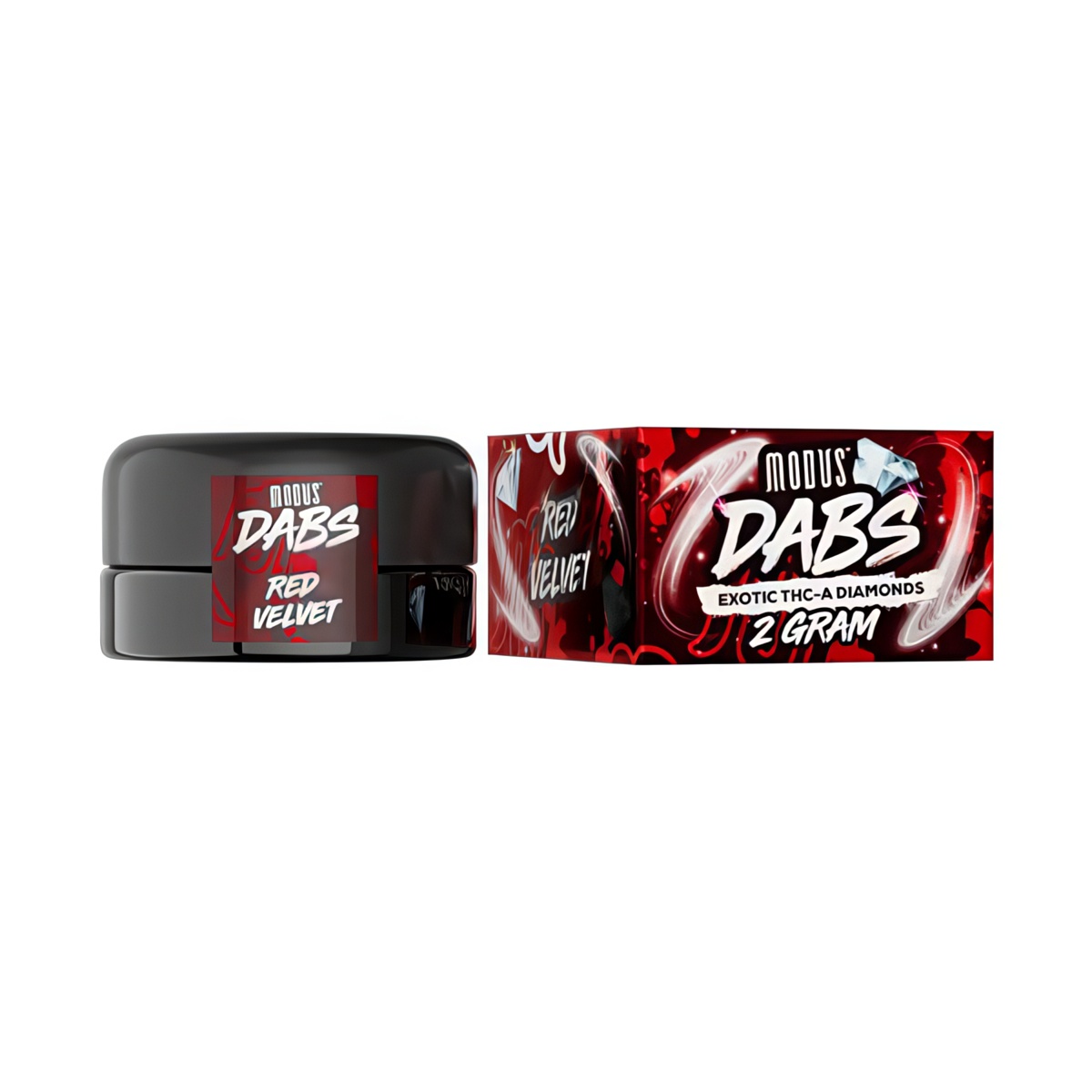 Modus Dabs Exotic THC- A Diamonds 2 Gram - Red velvet