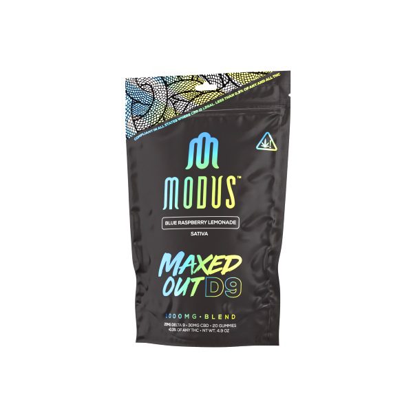 Maxxed Out Delta 9 Gummies 1000MG - Blue Raspberry Lemonade Flavor