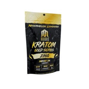 Modus Kratom Gold Series Gummies 1000mg | 10ct - Zing/Maeng DA - Watermelon Lemonade