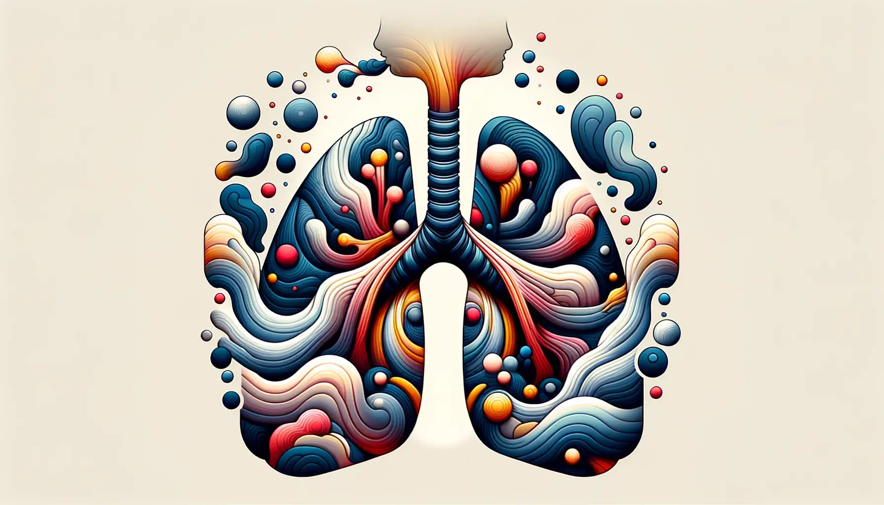 Abstract depiction of respiratory irritation from Delta 8 vape use, highlighting discomfort.