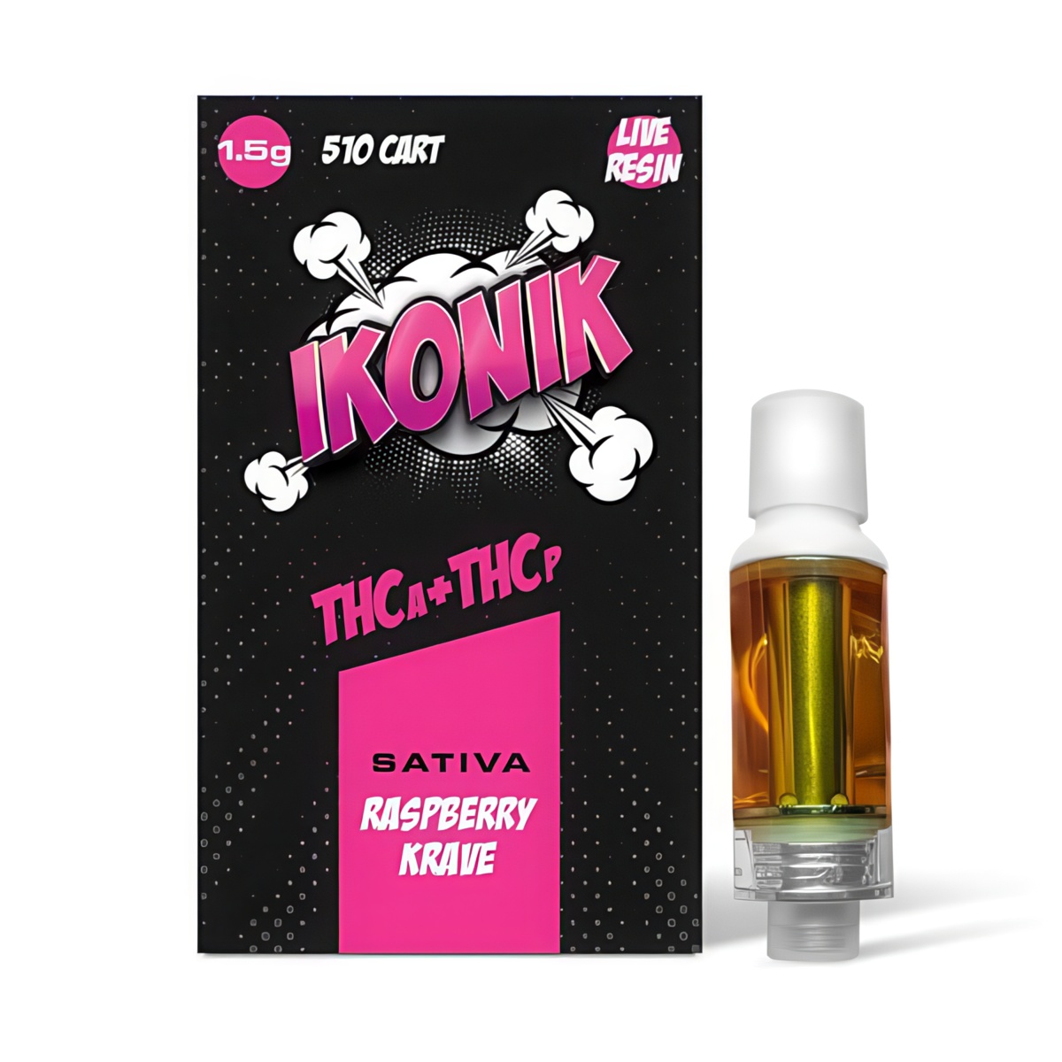 IKONIK 1.5G THCp + THCa 510 Vape Cart - Raspberry Crave