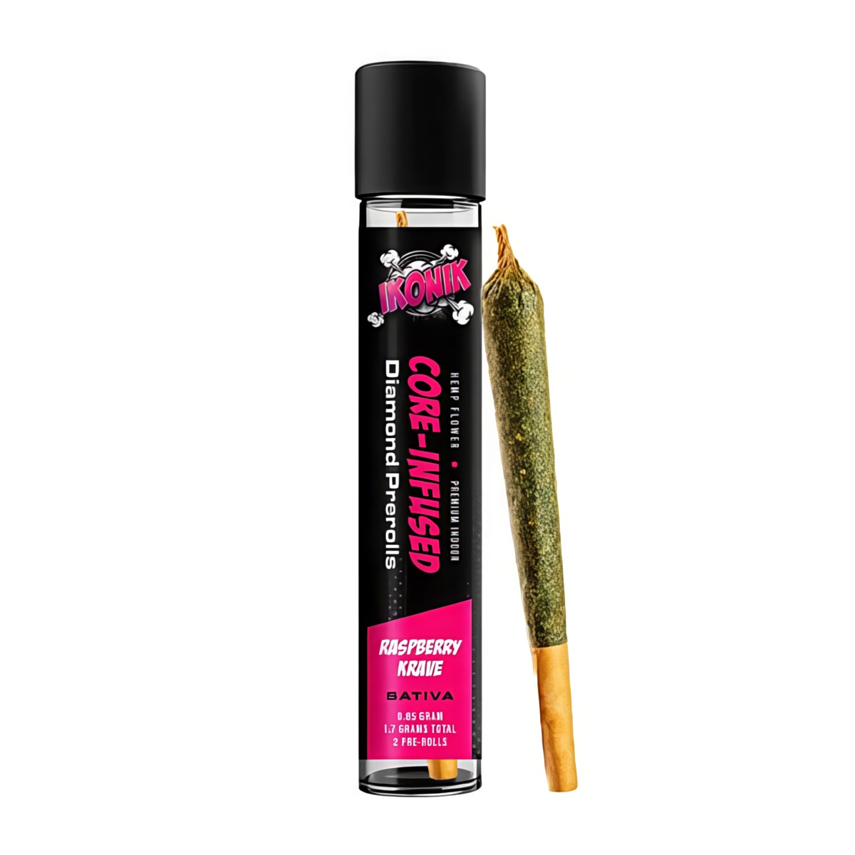 IKONIK THCa Core-Infused Pre-Rolls 2-pack - Raspberry Crave