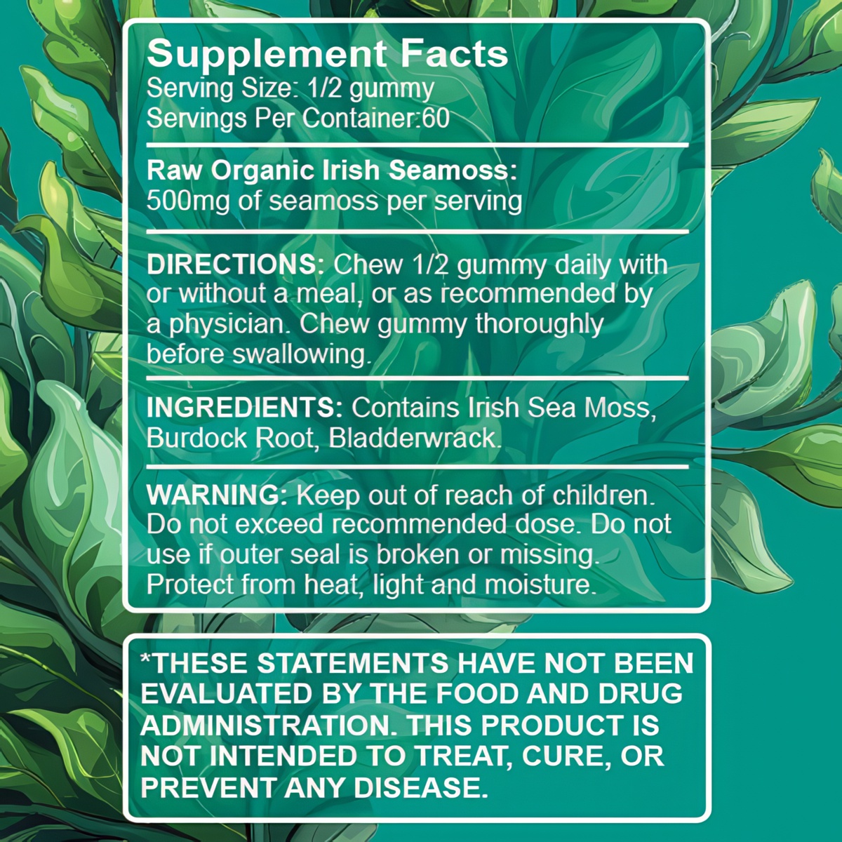 Sea Moss Gummies supplements