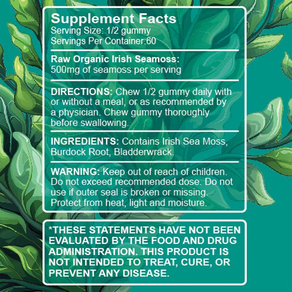 Sea Moss Gummies supplements