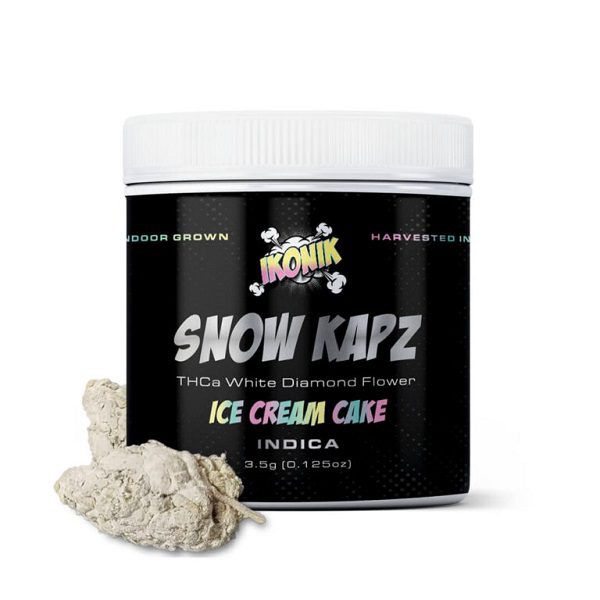 IKONIK SnowKapz THCa White Diamond Flower 3.5g Jar - Ice Cream Cake