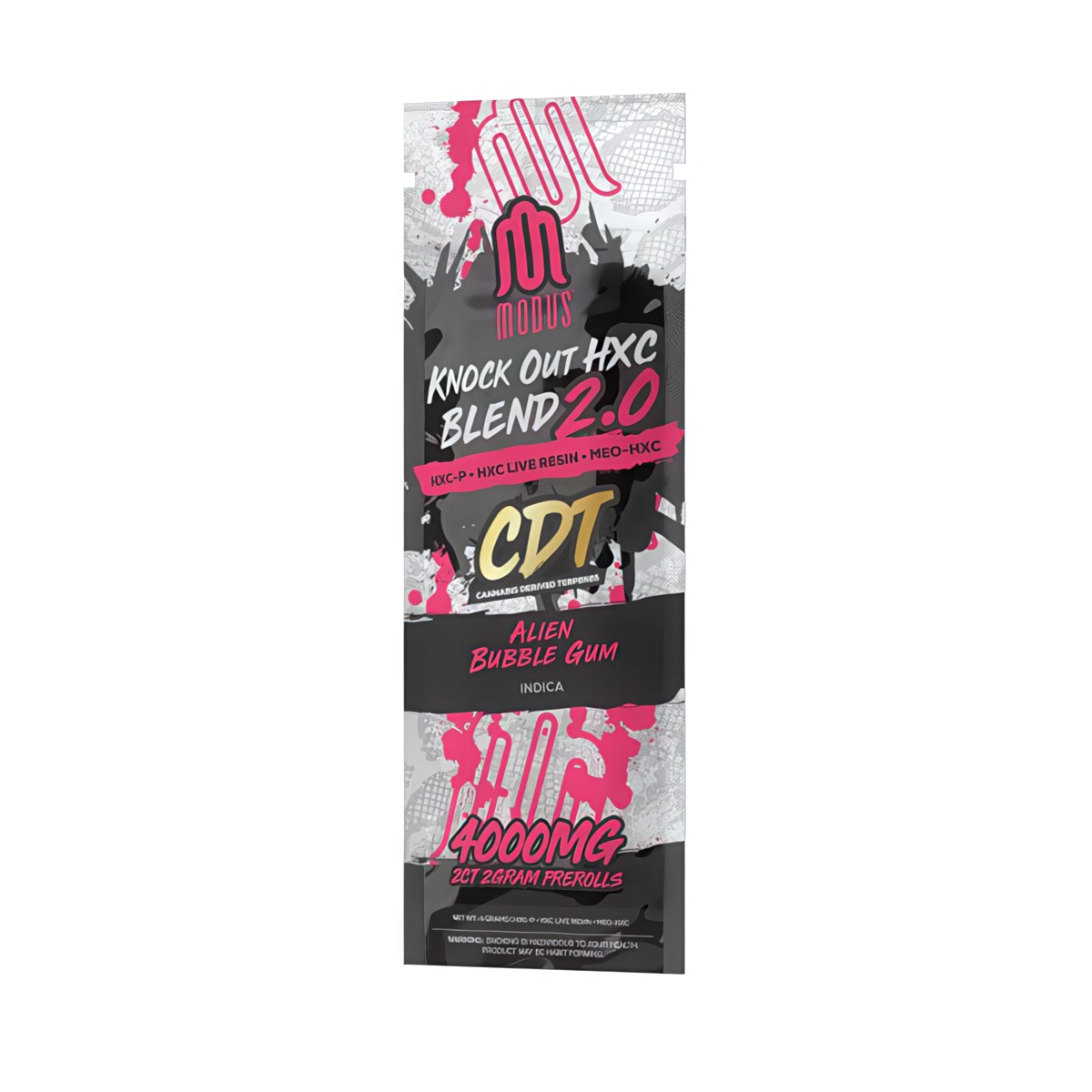 Modus Knockout HXC Blend Prerolls 2ct 2gram - Alien Bubble Gum