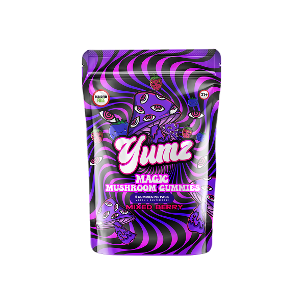 Yumz Lab Magic Mushroom Gummies Mixed Berry 5 count