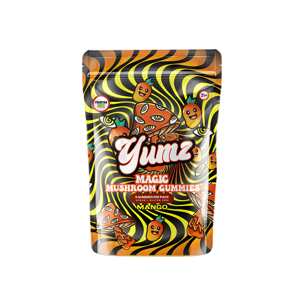 Yumz Lab Magic Mushroom Gummies Mango 5 count