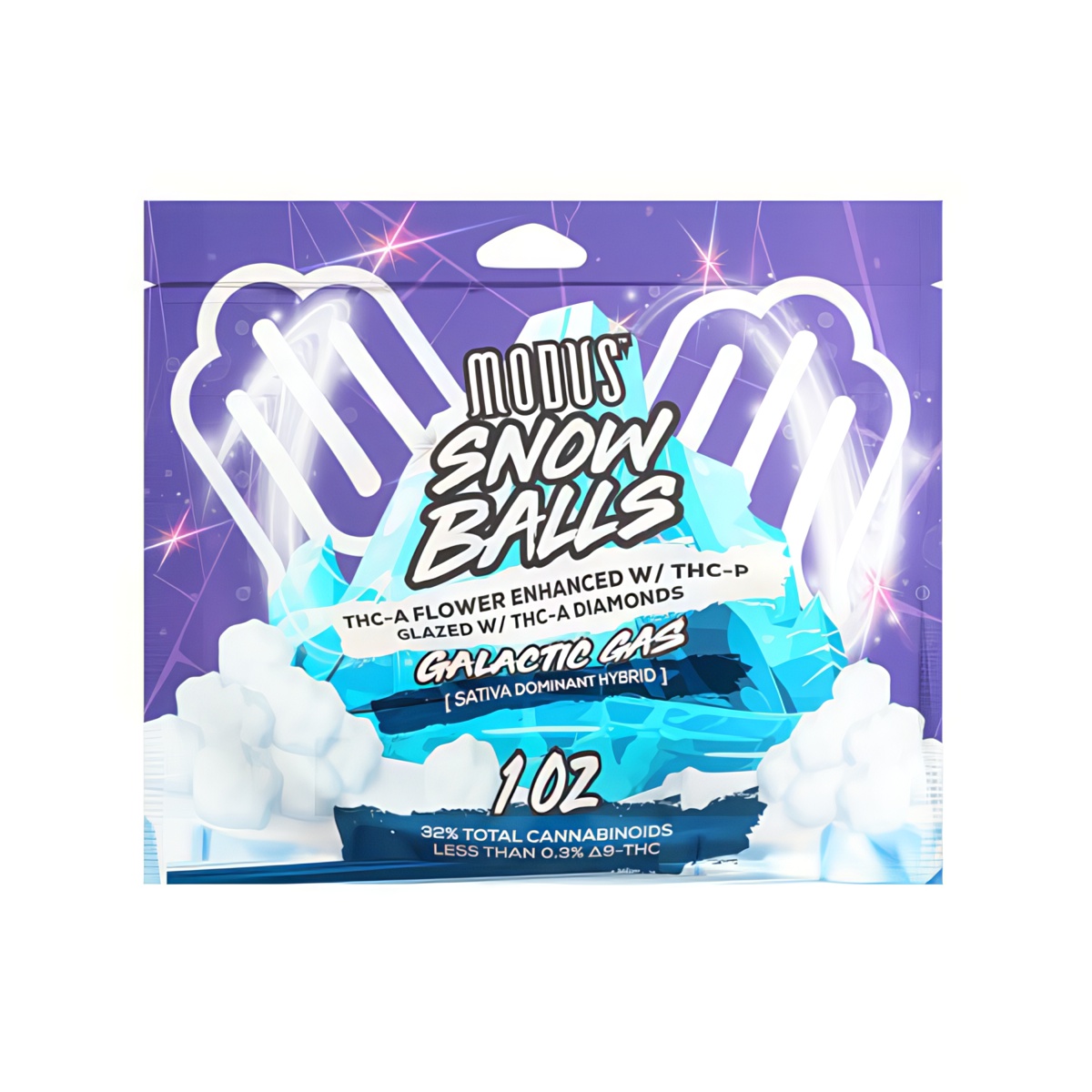 Modus Snow Balls Flower 1oz - Galactic Gas (Sativa Dominant Hybrid)