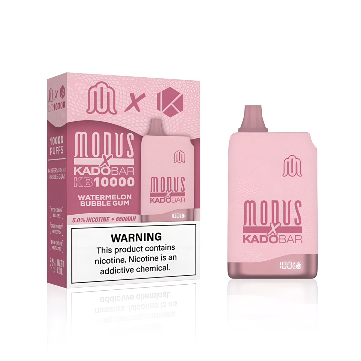 Modus x Kado Bar KB10000 Puffs Disposable - Strawberry Watermelon Bubble Gum Flavor